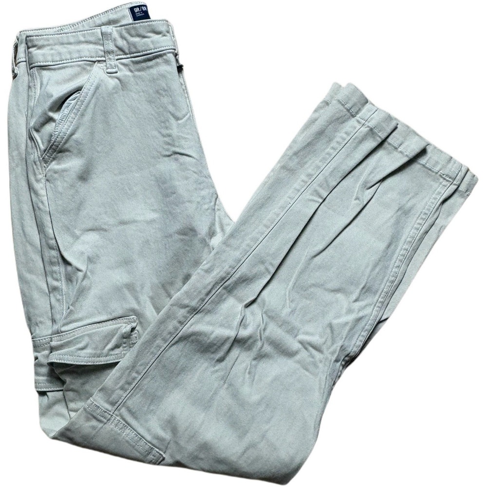 Hollister Dad Jean Ultra High Rise Cargo Pants Women's 8r/9r Beige Stretch 29w